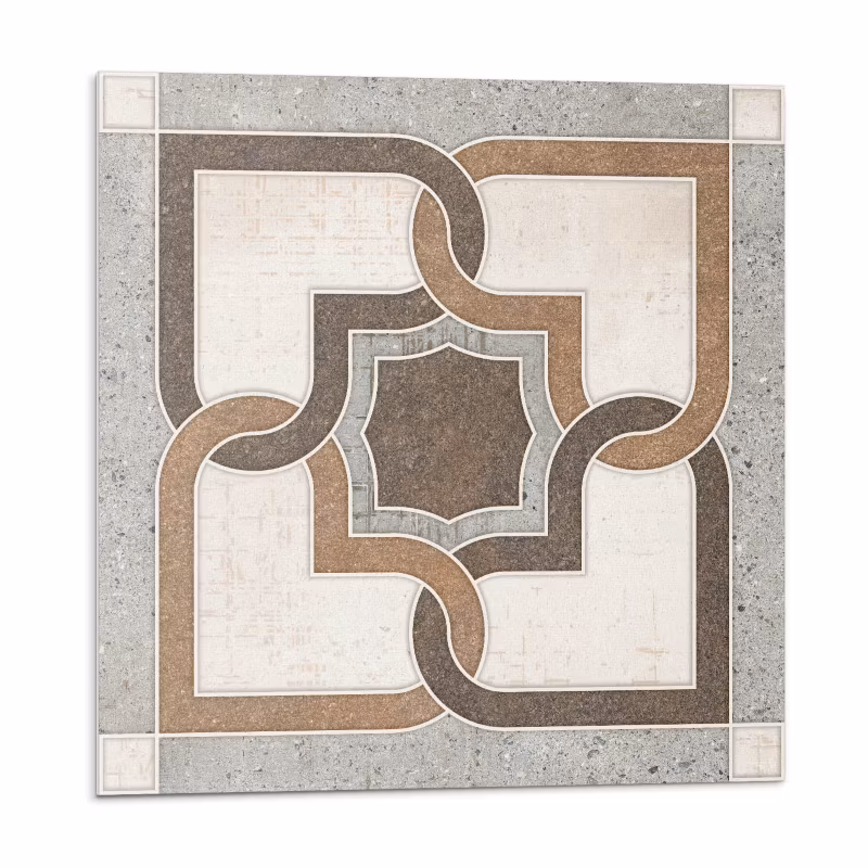 Kafelki samoprzylepne Wallfluent 50×50 cm Stylowe geometrie na kaflowym tle 4 szt.