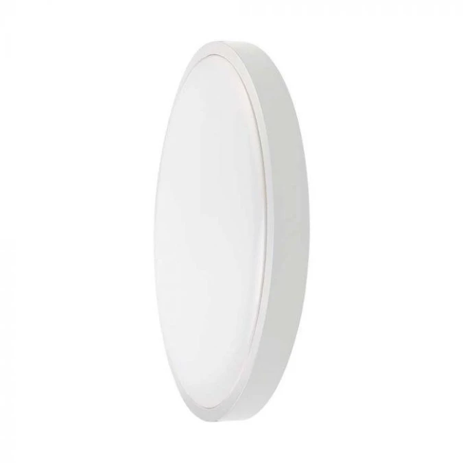 Plafoniera LED 24W 2500lm 4000K Dioda SAMSUNG IP44 Okrągła fi295 Mleczny Biała Ramka 5 Lat Gwarancji 76191‑24