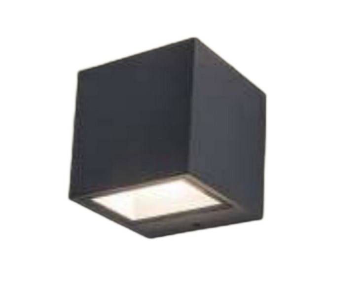 Kinkiet ścienny zewnętrzny Lutec Gemini czarny LED 9W 3000K 850lm IP54 wym: 8,8 x 8,5 x 8,6 cm aluminium – 1 szt.