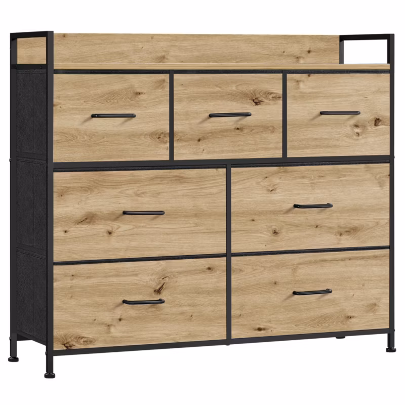 Komoda Songmics z szufladami dąb artisan 1 szt.