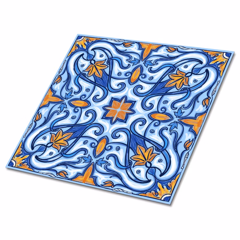 Kafelki samoprzylepne Tulup 30×30 cm Tradycyjna ozdoba 9 szt.
