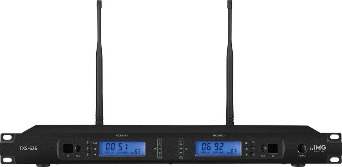 Podwójny odbiornik wieloczęstotliwościowy UHF PLL TXS‑626