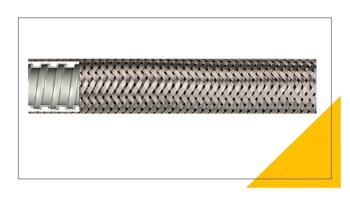 Peszel elastyczny z oplotem ze stali nierdzewnej Anaconda Multiflex typ SLB 3/8 107.712.2 /30m/