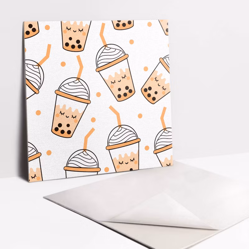 Kafelki samoprzylepne Tulup 30×30 cm Koktajle rysunkowe 9 szt.