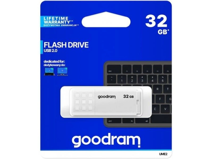Pendrive GoodRam UME2 UME2‑0320W0R11 (32GB USB 2.0 kolor biały)