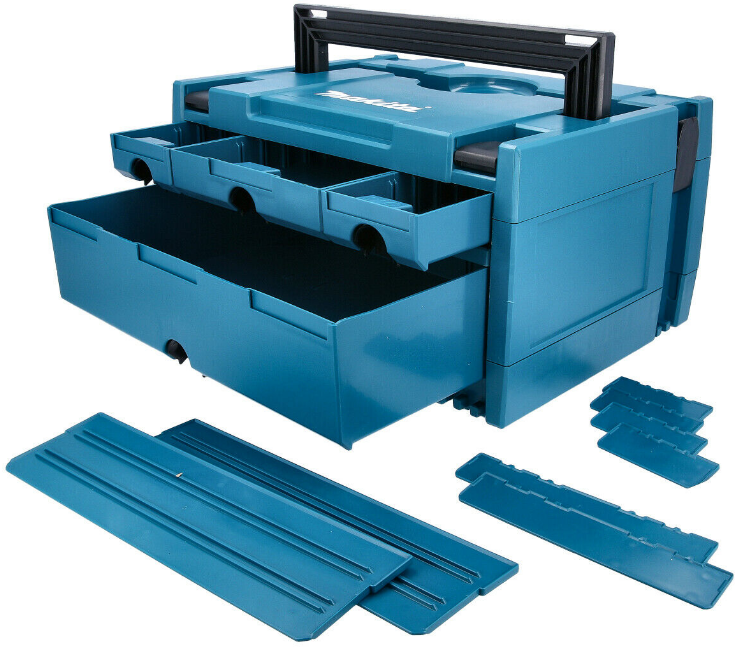 Walizka Makpak z szufladami (1+3) Makita P-84311