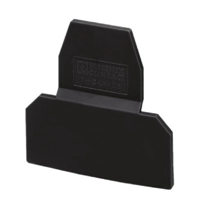 Pokrywa zamykająca 56×2,5×66,5mm czarna D‑UKK 3/5 BK 2770228 /50szt./