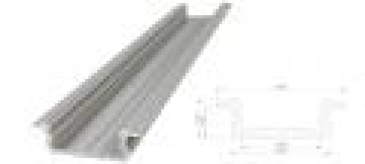 Wpuszczany profil LED anoda srebrny 5x16mm 1000mm AL12‑GLG1‑AS‑1000 GLALU