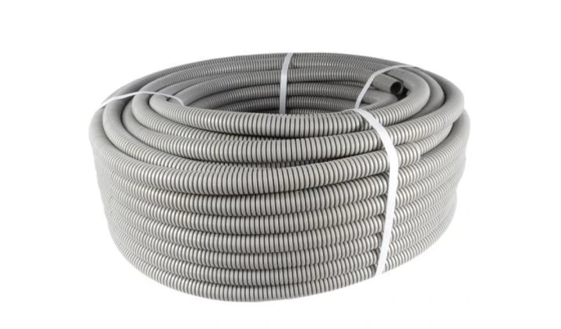 Peszel z pilotem, rura karbowana do kabla PCV Fi 16mm 320N, długość 50m