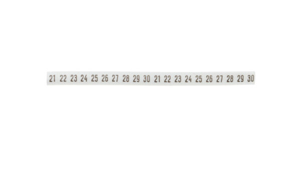 Oznacznik DK 2/Z5 /21-30/ biały 89280006 (100szt.)