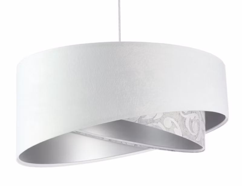 Lampa Bps Koncept wisząca ALBIT biała/srebrna 1 szt
