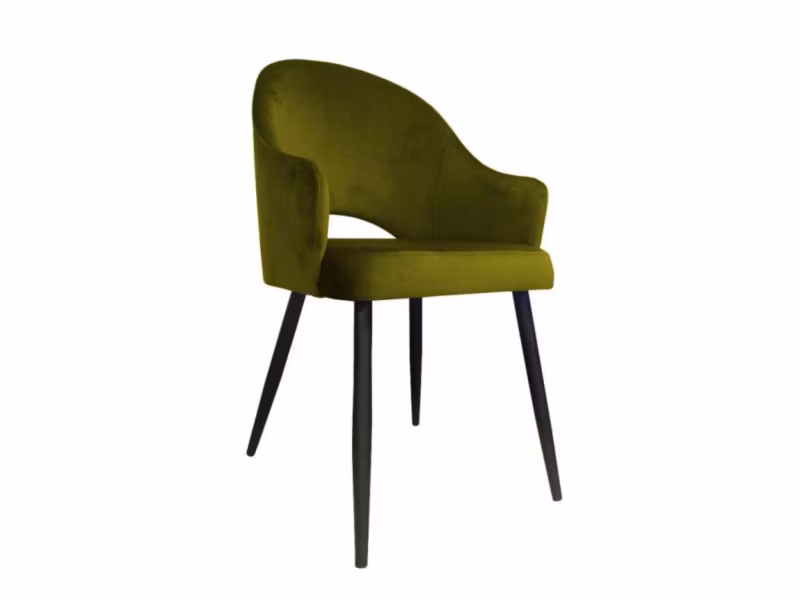 Krzesło Atos JENISEJ BL VELVET oliwkowe 1 szt