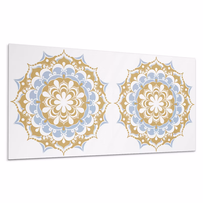 Kafelki samoprzylepne Wallfluent 60×30 cm Mandala kwiatów w pełni kolorów 6 szt.