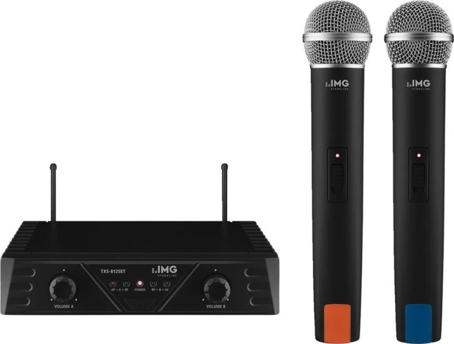 Podwójny zestaw mikrofonu bezprzewodowego UHF TXS‑812SET