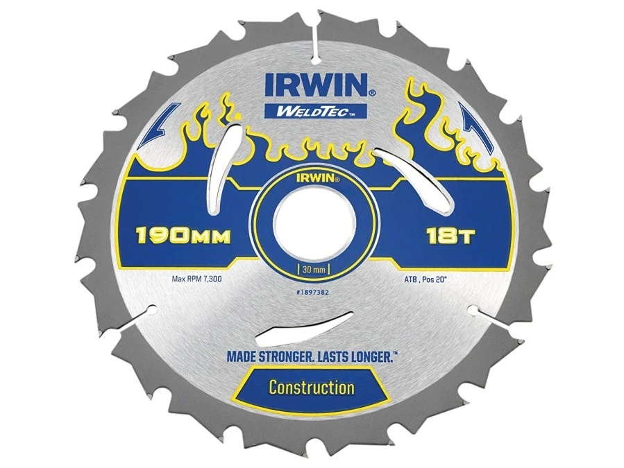 Piła Irwin tarczowa WeldTec do drewna 190mm/18T 1897382