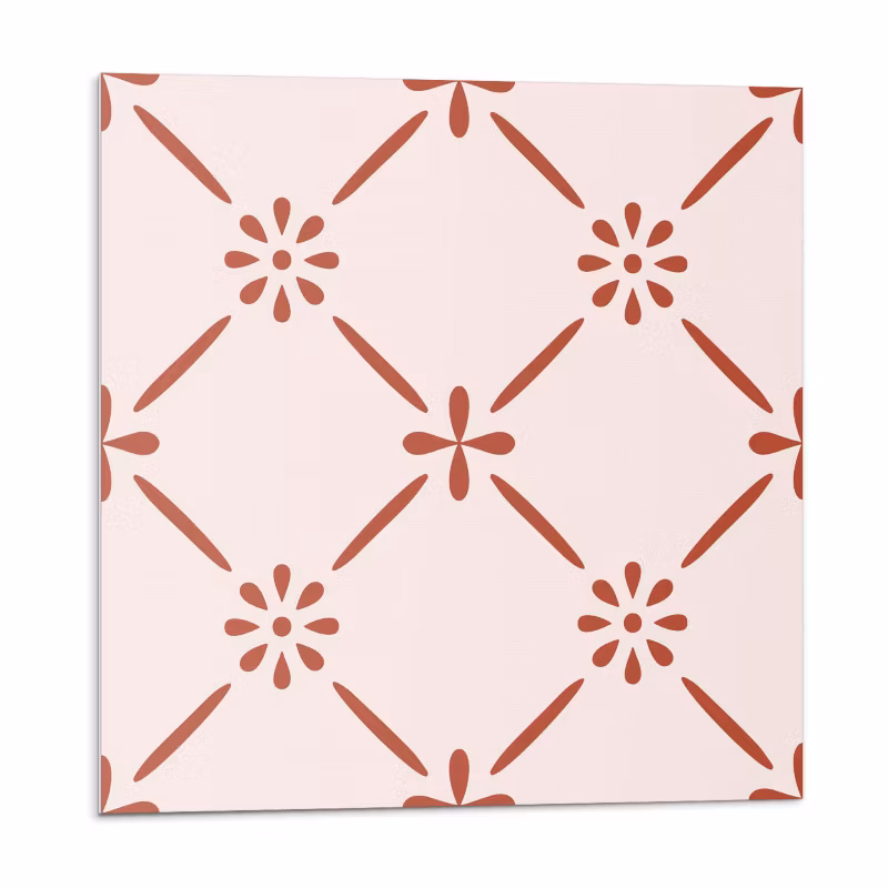 Kafelki samoprzylepne Wallfluent 50×50 cm Nowoczesny motyw florystyczny 4 szt.