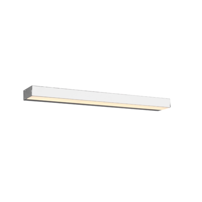 Kinkiet ścienny Trio Rocco srebrno-biały do łazienki LED 8W 3000K 800lm IP44 wym: 3,6 x 60 x 60 cm – 1 szt.
