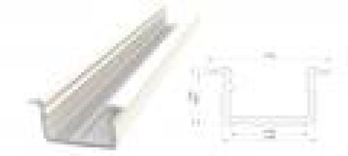 Wpuszczany profil LED biały lakier 9x16mm 3030mm AL12‑GLG2‑LW‑3000 GLALU