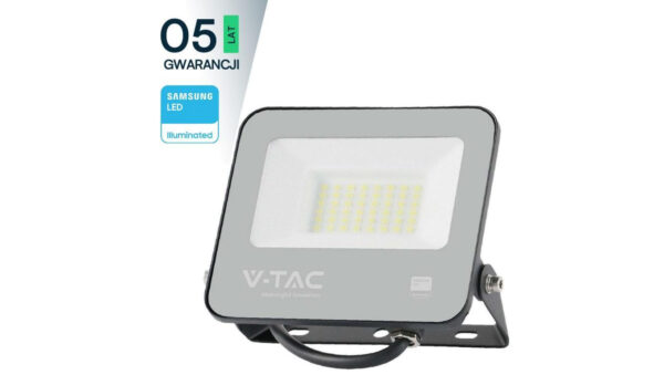 Projektor LED 30W 5550lm 6500K Dioda SAMSUNG 185LM/W IP65 Czarny 5 Lat Gwarancji 9891