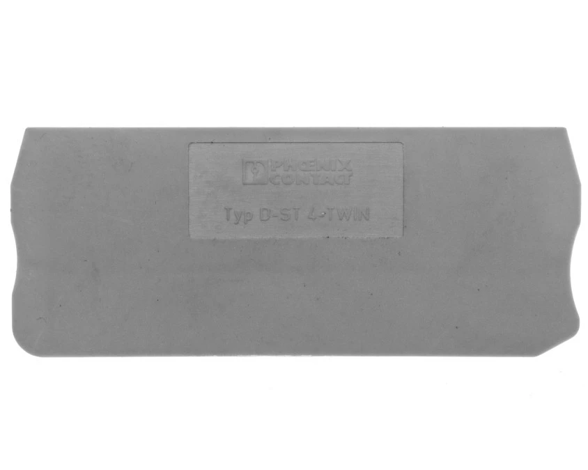 Pokrywa zamykająca 2,2x71x29mm szara D‑ST 4‑TWIN 3030491 /50szt./