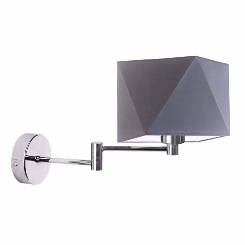 Kinkiet Volta Light Factory Burne Chrom/Szary Abażur 1xE27 1szt.