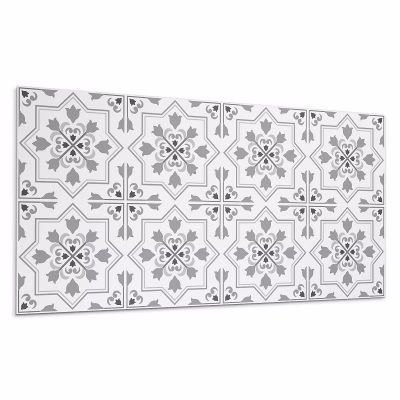 Kafelki samoprzylepne Wallfluent 60×30 cm Motyw florystyczny pełen kolorów i kształtów 6 szt.