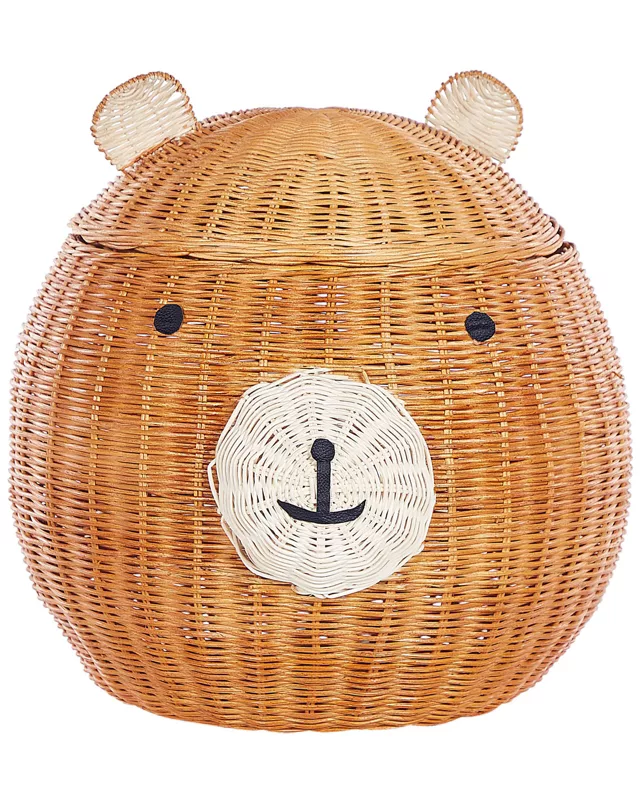 Kosz na zabawki Miś Himba Rattan Naturalny 1 szt.