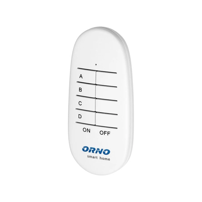 Pilot do zdalnego sterowania 4‑kanałowy przekaźnikami podtynkowymi i gniazdami ORNO Smart Home,OR‑SH‑1752