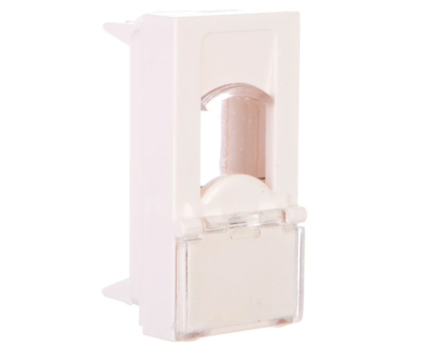 Płytka Czołowa Do Gniazd Teleinformatycznych (Na 1 Moduł Typu Keyston Jack) 45×22,5mm / 24550