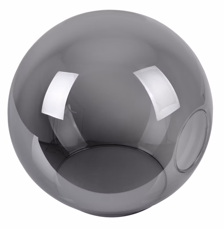 Klosz do lampy wiszącej Light Home LH Ring E27 szary szklany 14x14cm 1szt.