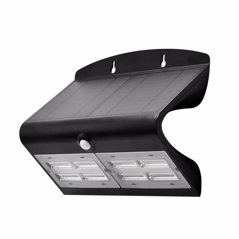 Kinkiet solarny z czujnikiem V-TAC 767 czarny LED 6.8W 4000K 800lm IP65 wym: 22,1 x 27 x 10,92 cm tworzywo sztuczne – 1 szt.