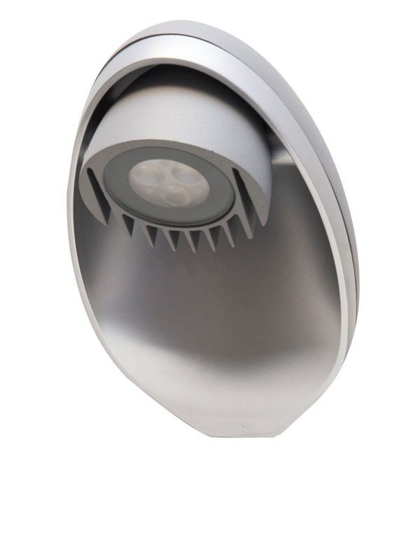 Kinkiet ścienny zewnętrzny SU-MA Eggo ciemnoszary LED 9W 4100 K 345 lm IP54 wym: 20,8 x 12,5 x 10,6 cm aluminium – 1 szt.