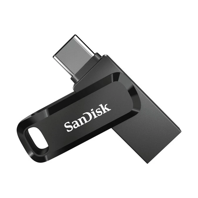 Pendrive SanDisk Ultra Dual GO SDDDC3‑064G‑G46 (64GB USB 3.0, USB‑C kolor czarny)