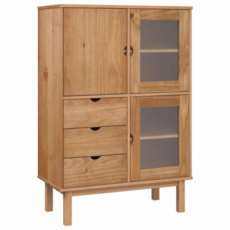 Kredens vidaxl 351306 brąz 2 szt