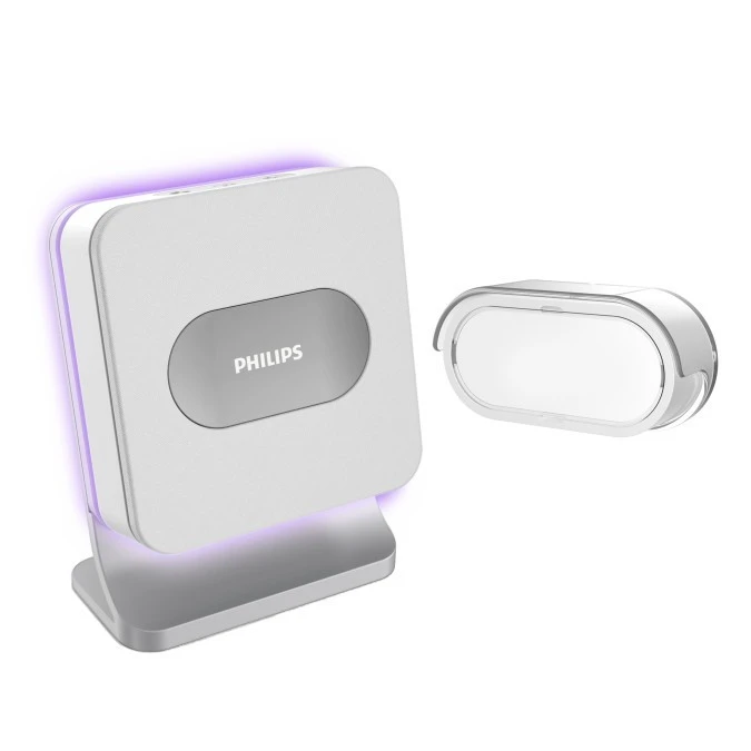 Philips WelcomeBell MP3 dzwonek bezprzewodowy, 8 melodii, funkcja wgrywania MP3, zakres działania max. 300m,531114