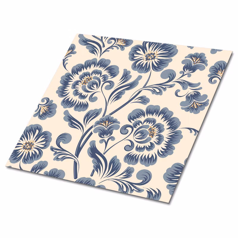 Kafelki samoprzylepne Tulup 30×30 cm Klasyczny kwiatowy wzór 9 szt.