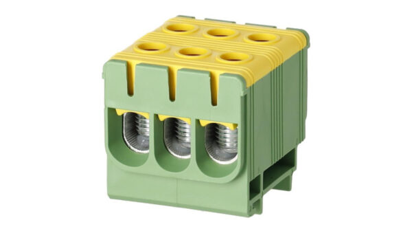Złączka szynowa zgx 3×50 mm2 żółto – zielona (al/cu) Gep-00056