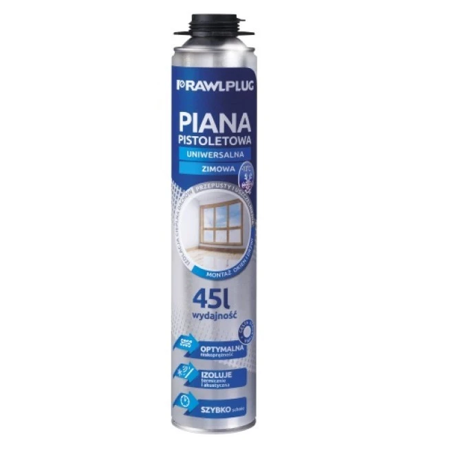 Piana pistoletowa uniwersalna 750ml do 45l zimowa Rawlplug RPP‑45‑W /12szt./