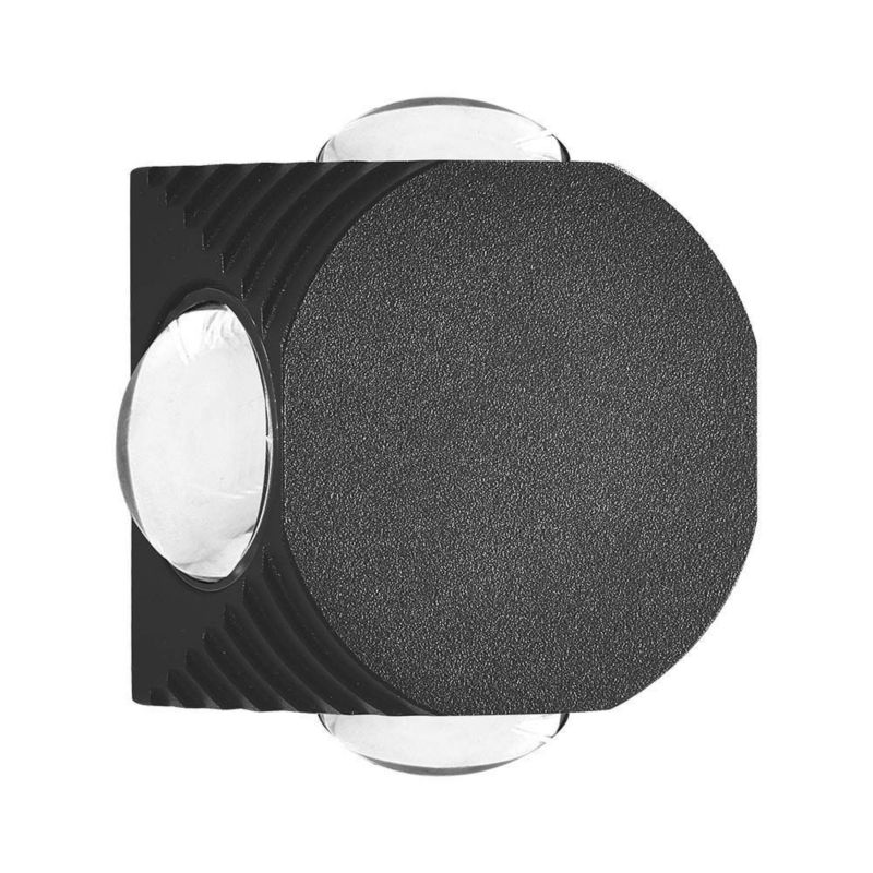 Kinkiet ścienny zewnętrzny V-TAC czarny LED 4W 4000K 390lm IP54 wym: 5 x 5 x 3 cm aluminium – 1 szt.