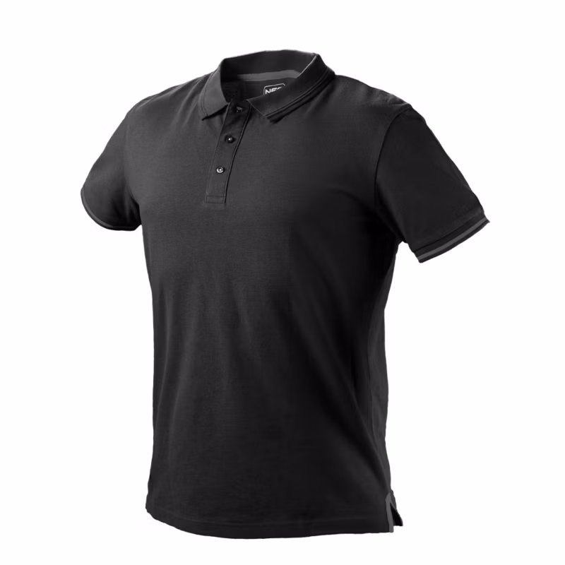 Koszulka polo Denim 100% bawełna L czarna 1 szt.