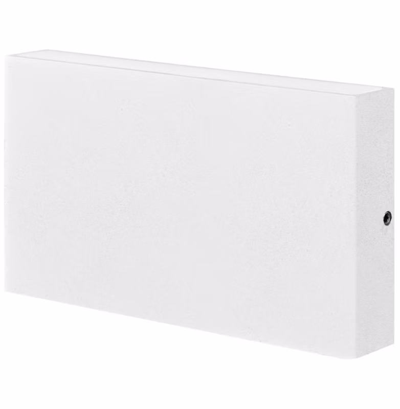 Kinkiet ścienny zewnętrzny Polux Chicago biały LED 5.5W 4000K 450lm IP44 wym: 8,5 x 17 x 2,9 cm aluminium – 1 szt.