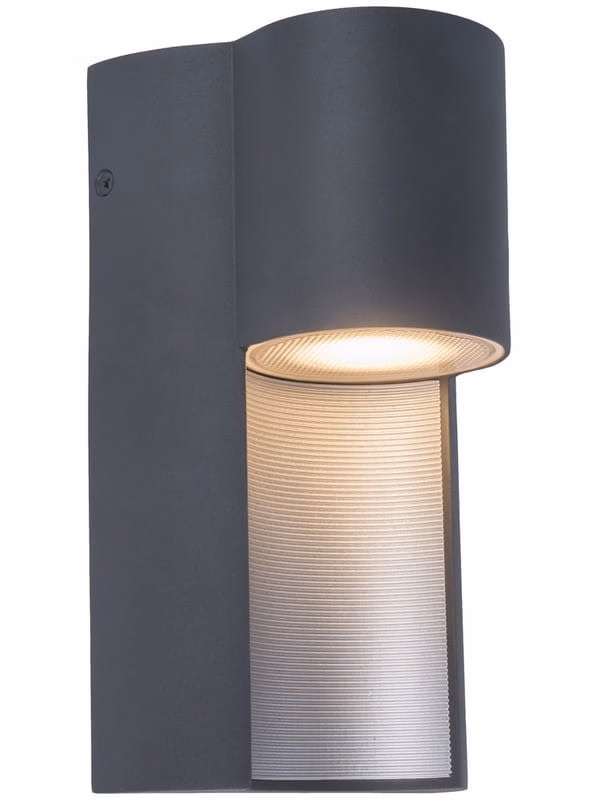 Kinkiet ścienny zewnętrzny Lutec Urban antracytowo-biały 1 x GU10 x 7W IP54 wym: 9,2 x 12,4 x 22 cm – 1 szt.