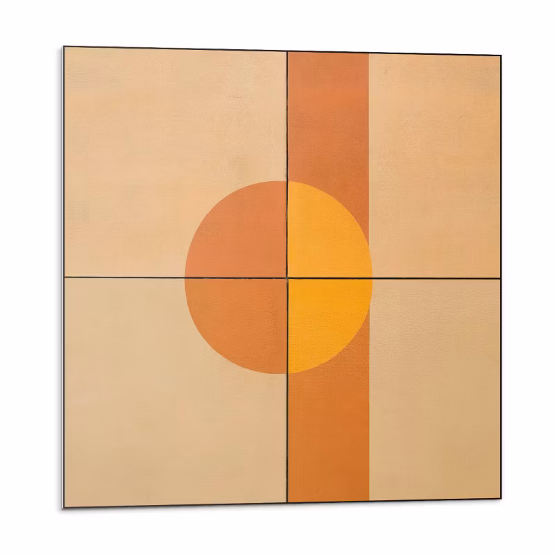 Kafelki samoprzylepne Wallfluent 50×50 cm Wzór w stylu abstrakcyjnej geometrii 4 szt.