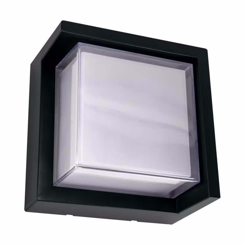 Kinkiet ścienny zewnętrzny Struhm Tekla czarno-biały LED 12W 4000K 1020lm IP54 wym: 16 x 16 x 10 cm tworzywo sztuczne – 1 szt.