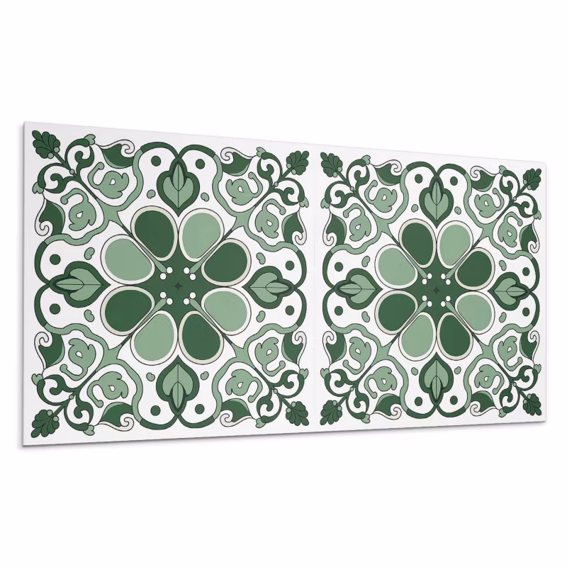 Kafelki samoprzylepne Wallfluent 40×20 cm Liściasty wzór florystyczny 10 szt.