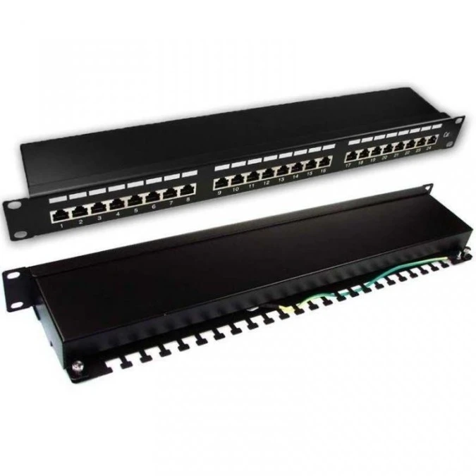 Patch panel 19 1U 24xRJ45 kat.6 FTP GMPnet supported by BITNER ‑ 25 LAT gwarancji CU.PP.00045