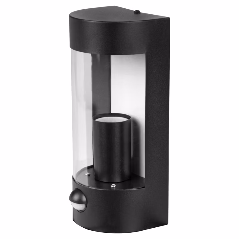 Kinkiet elewacyjny E27 LED XUDO IP44 z czujnikiem ruchu PIR ścienny zewnętrzny czarny 1 szt.