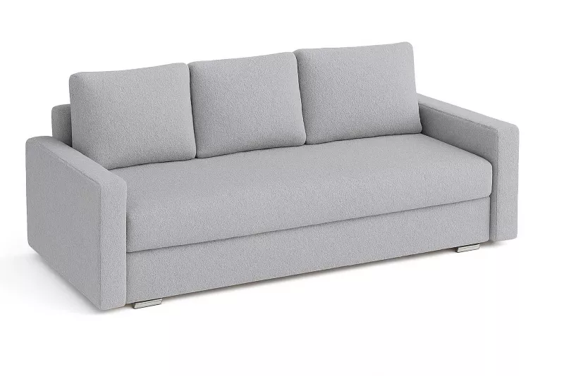 Kanapa rozkładana z funkcją spania Bonni SILVER 3 boucle szara 1 szt.