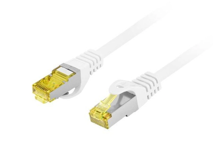 Patchcord kat.6a s/ftp lszh cu 5m biały fluke passed lanberg PCF6A‑10CU‑0500‑W