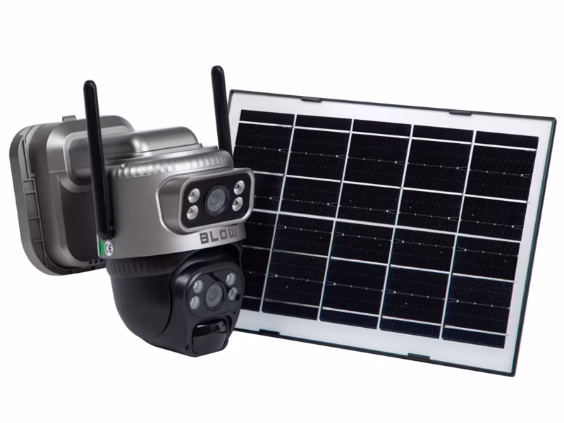 Kamera IP BLOW WiFi 4Mp solarna 2 obiektywy zewnętrzna bezprzewodowa Smart IP 66 1 szt.